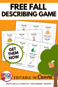 fall describing words game