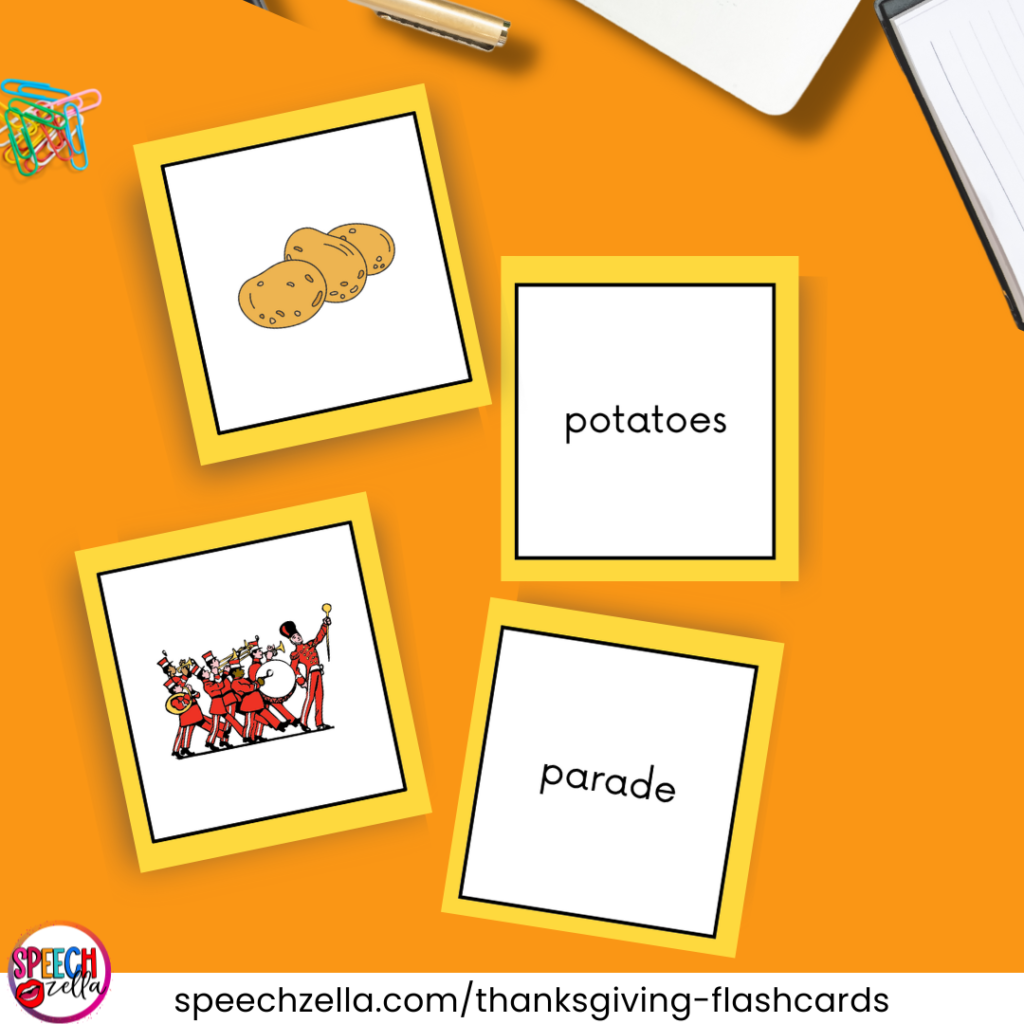 The Thanksgiving flashcards included in this post are a great way to assess students' knowledge of vocabulary words.