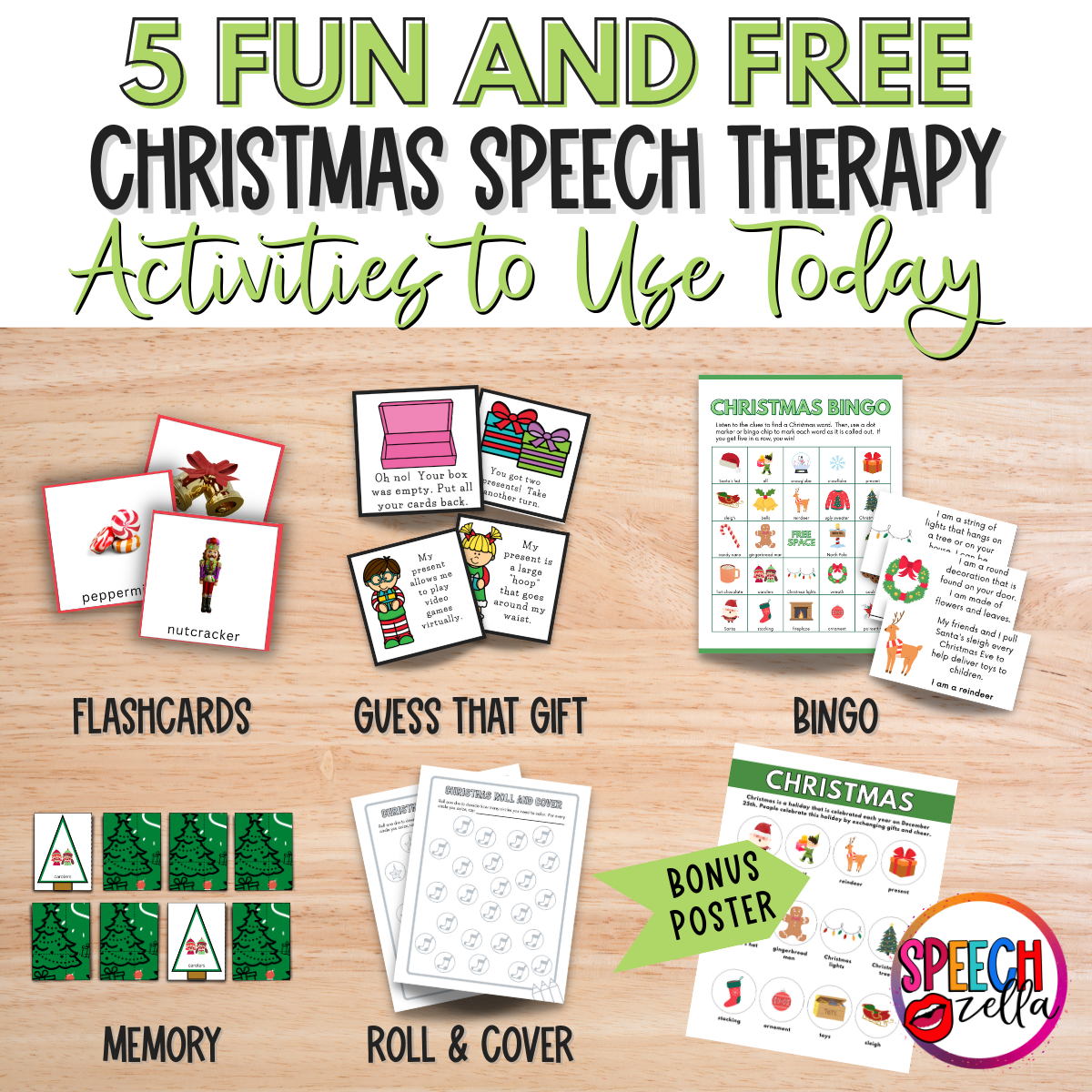 Christmas Speech Therapy Activities