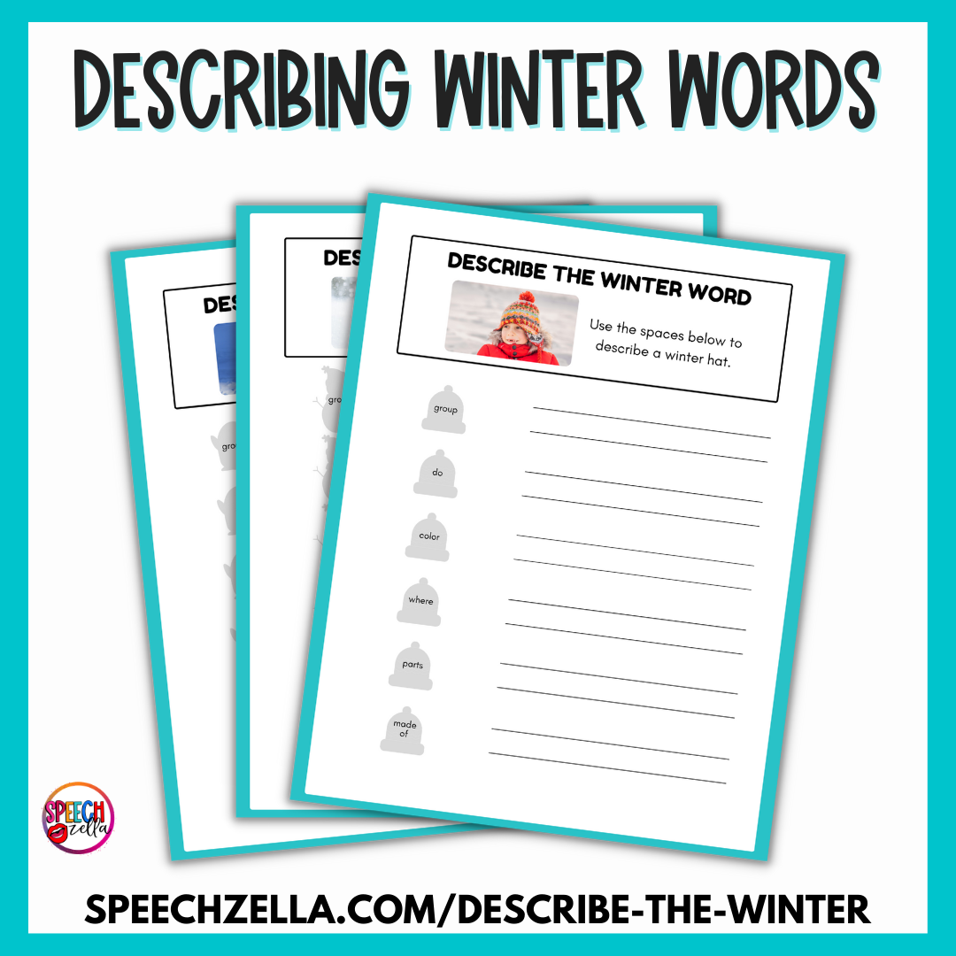 Describe the winter worksheet