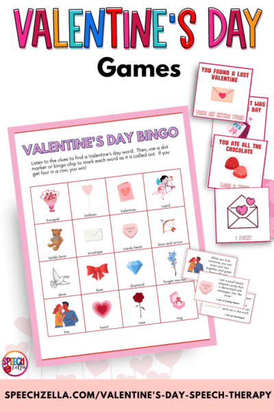 valentine's day speech therapy worksheets