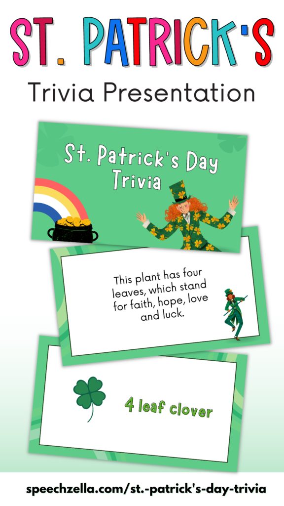 St. Patrick's Day Trivia Printable