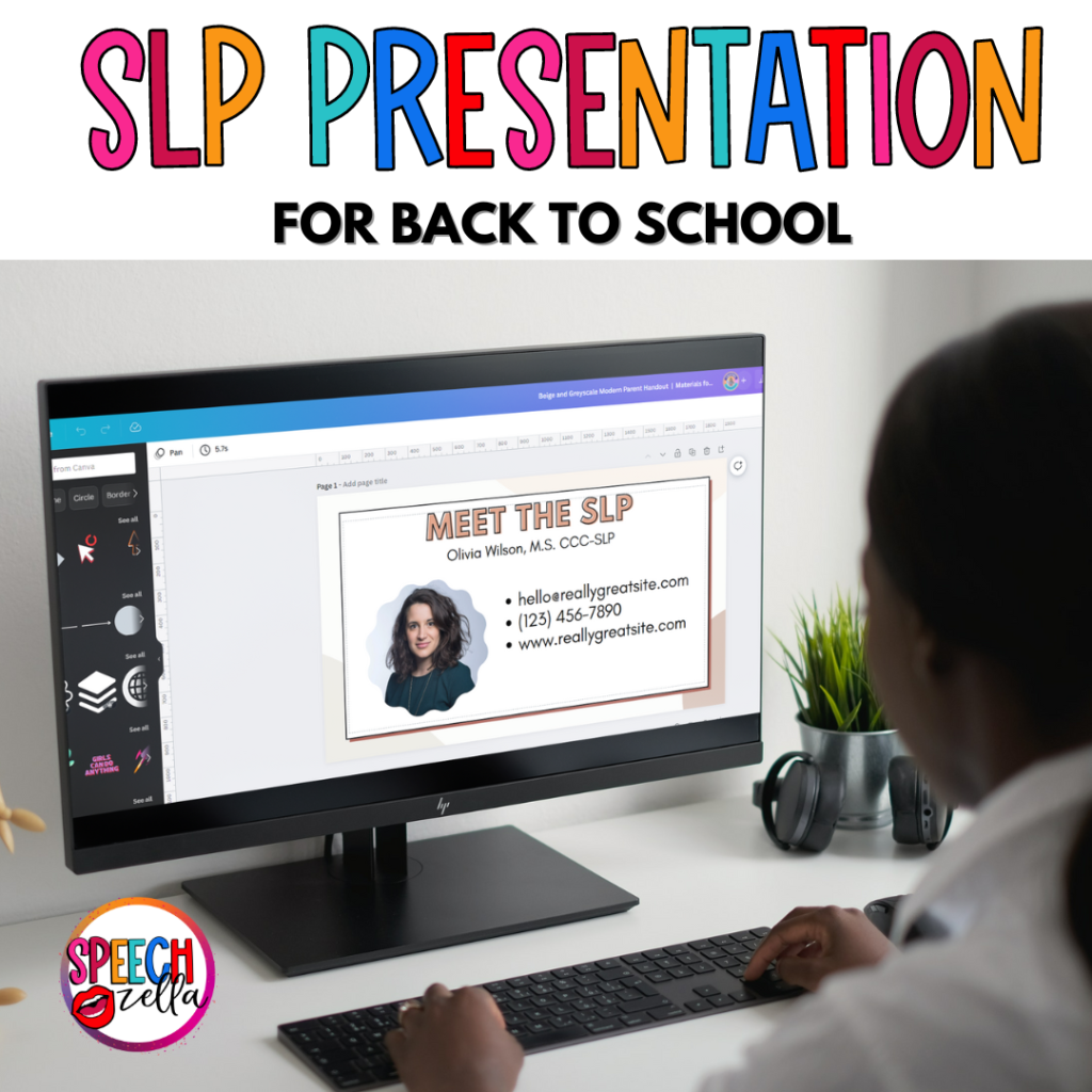 Back to school night presentation for slps