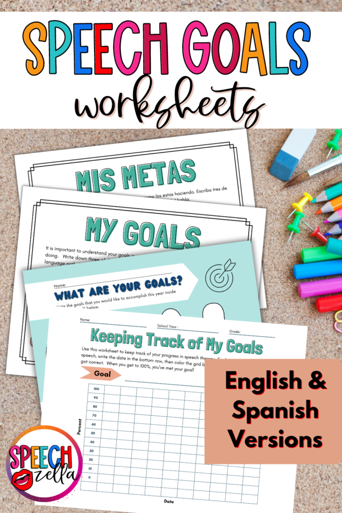 Back to School Print Outs for Goal Setting