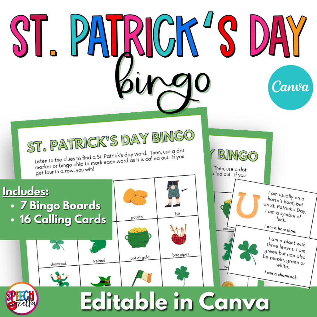 st. patrick's day bingo