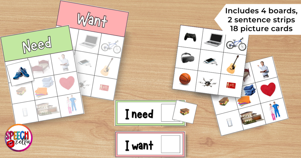 Needs and Wants Interactive Games for Kindergarten