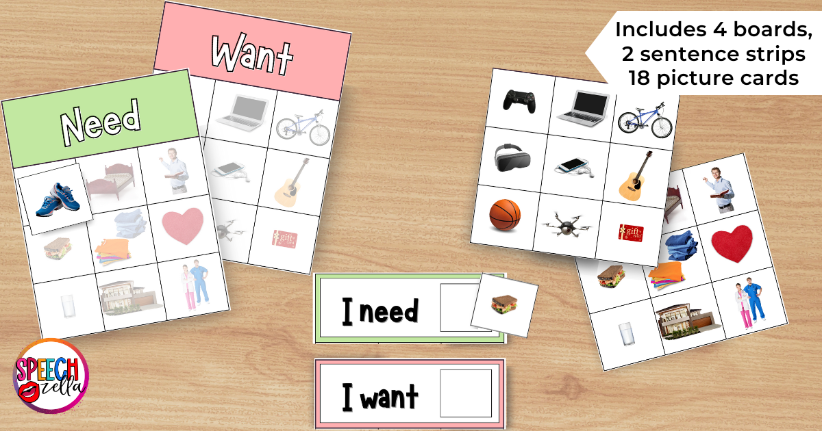 Free Needs and Wants Activities for Kindergarten - Speechzella