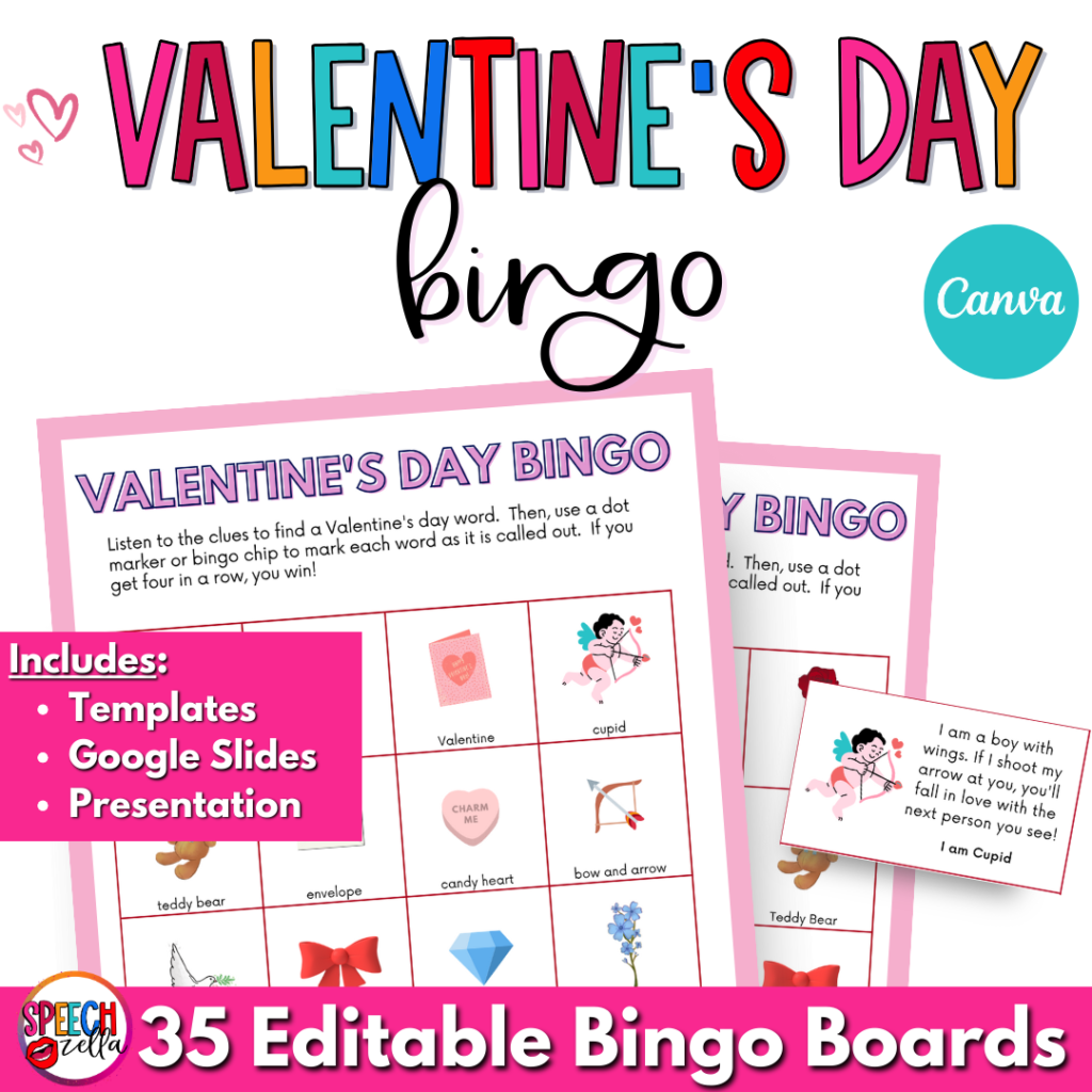 Valentine's day bingo