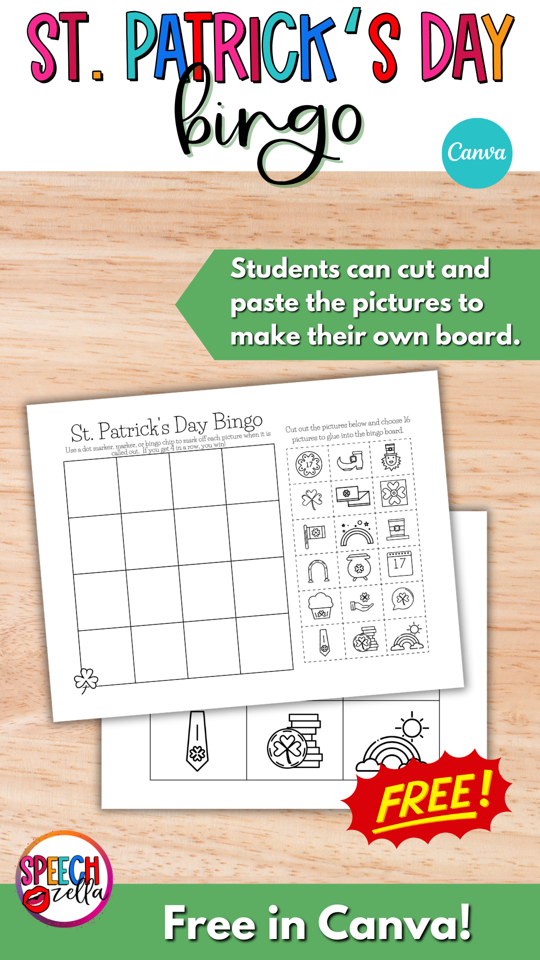 Best Winter Bingo Free Printable Games for Kids - Speechzella