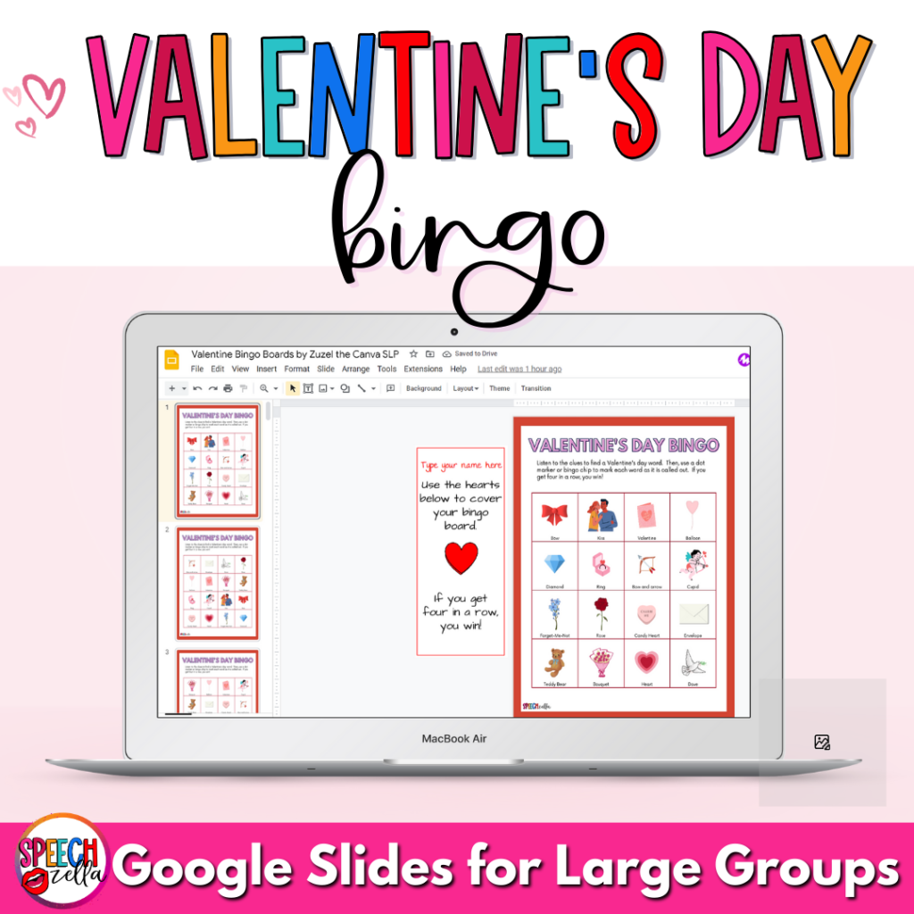 valentine's day bingo