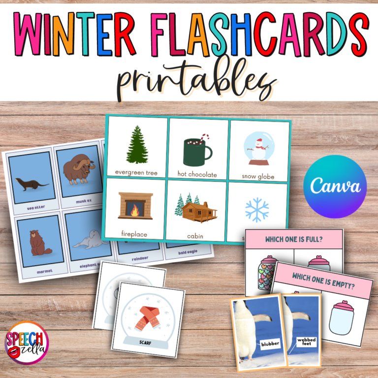 Winter Flashcards Printable