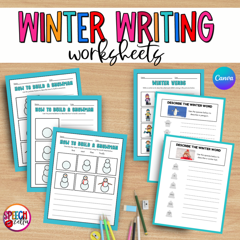 Winter Writing Worksheet ❄️️ Printable Activities