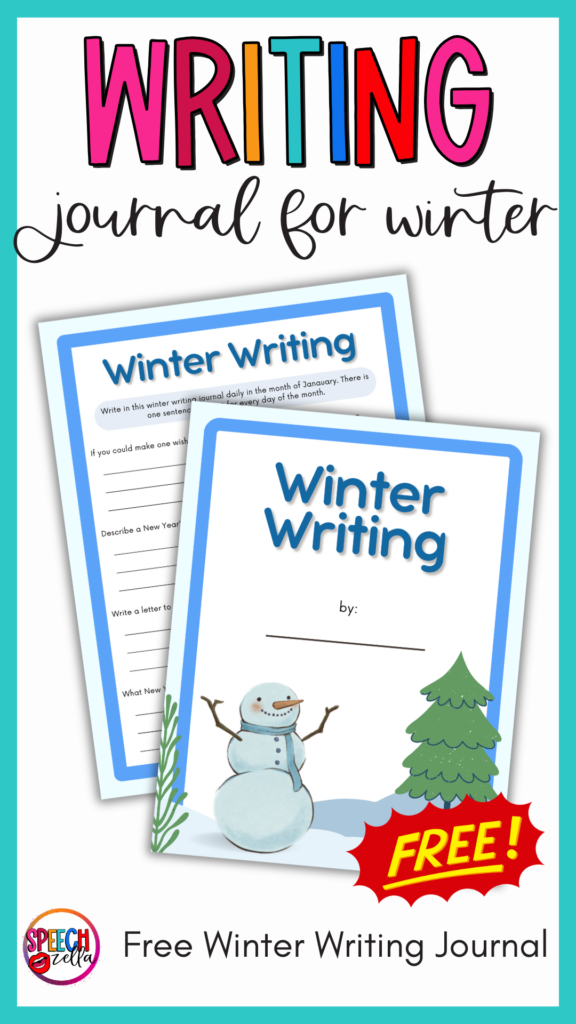 Winter writing sheet