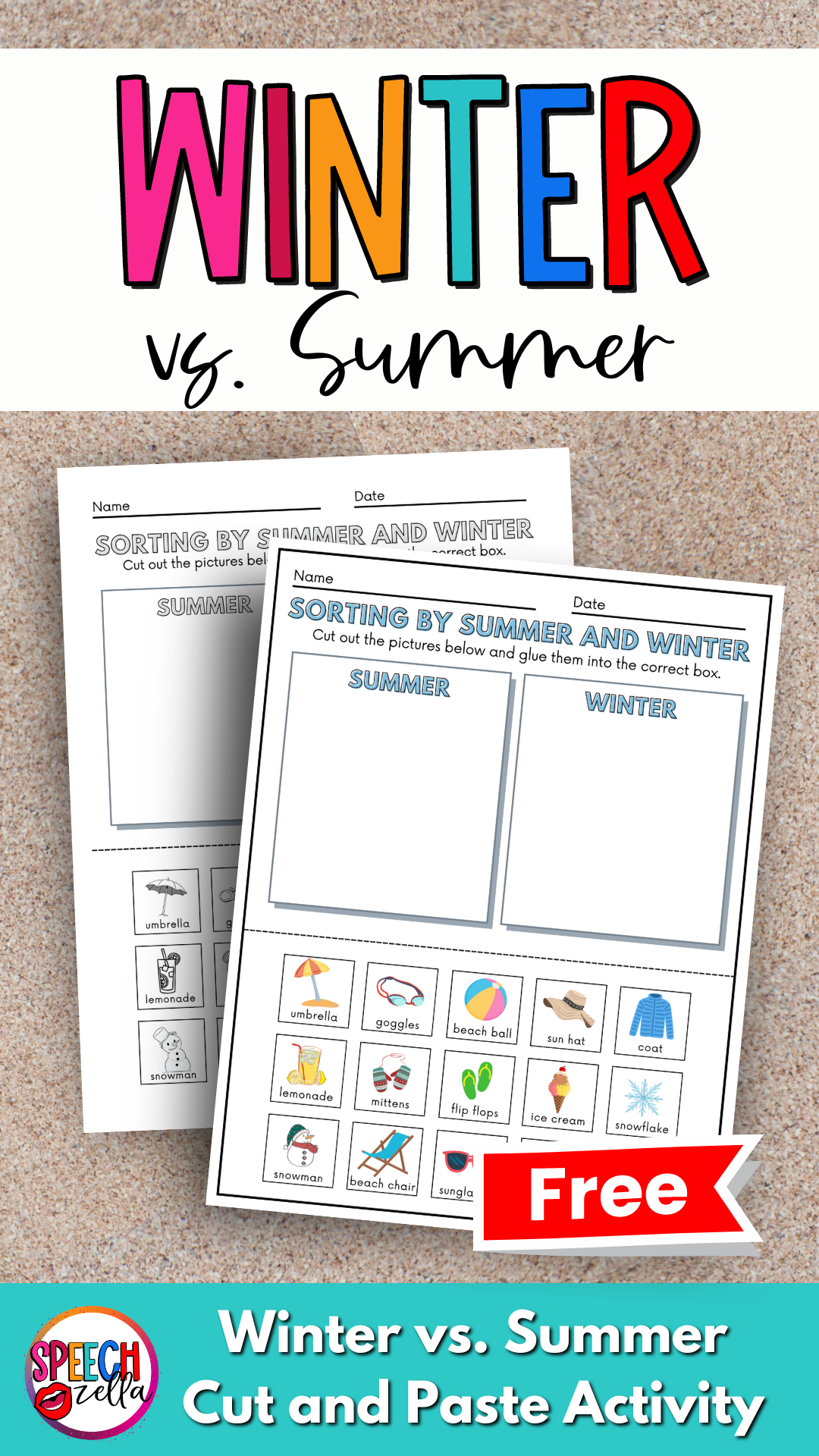Free Winter Worksheets for Elementary Students 🥶 - Speechzella
