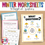 Free Winter Worksheets for Elementary Students 🥶 - Speechzella