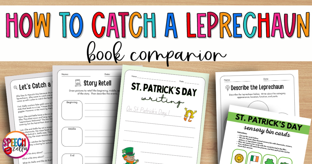 How to Catch a Leprechaun Printable Book companion.