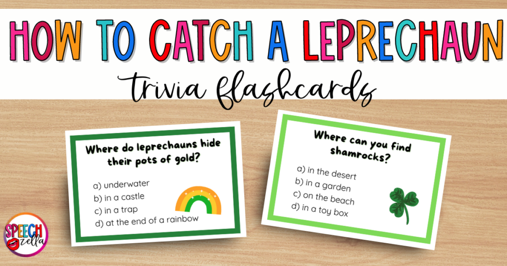 How to Catch a Leprechaun Printable Trivia Cards