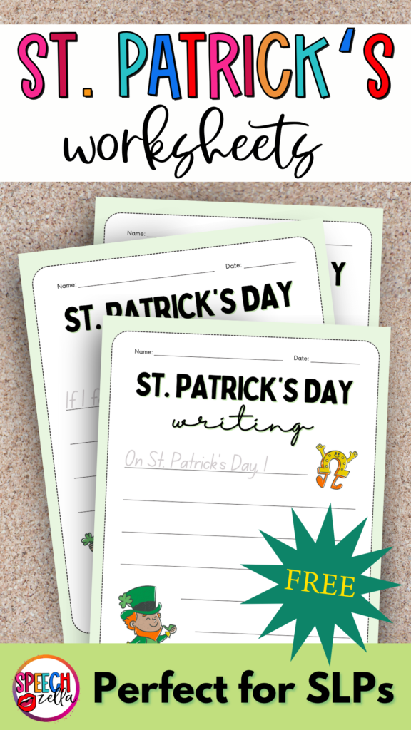 St. Patrick's day worksheets for How to Catch a Leprechaun Printable