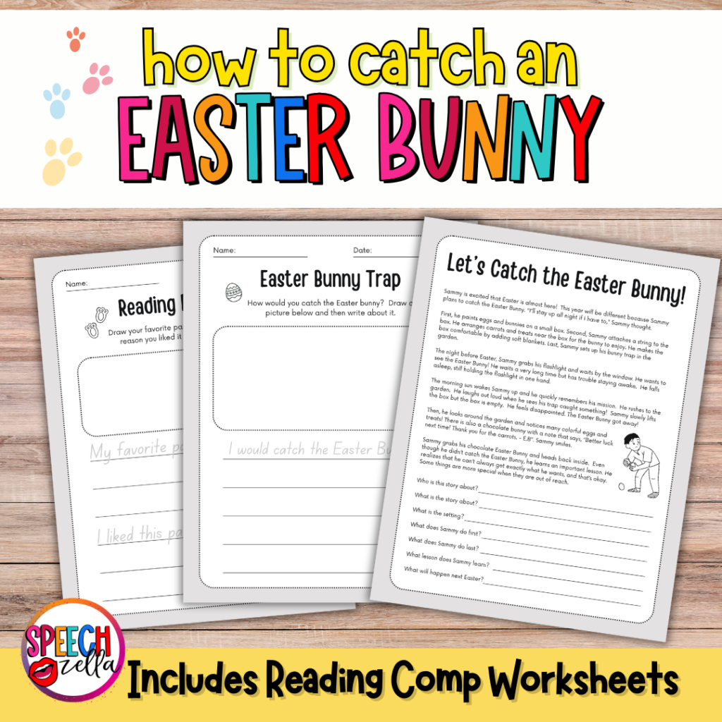 How to catch the Easter Bunny Worksheet