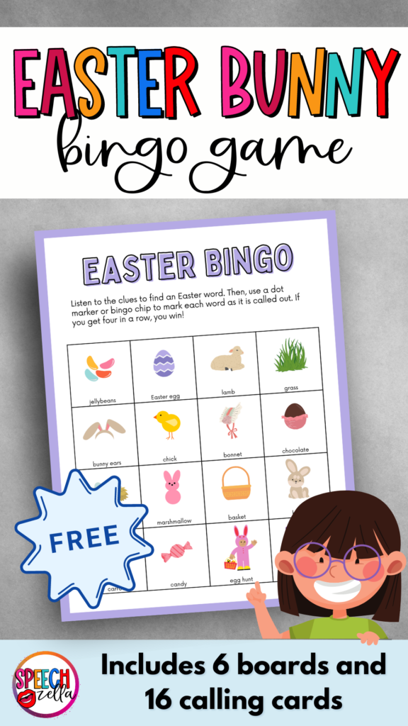 How to catch the Easter Bunny bingo