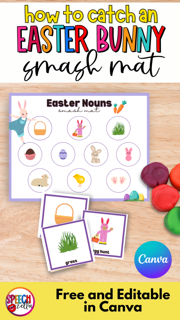 How to catch the Easter Bunny Nouns Smash Mat