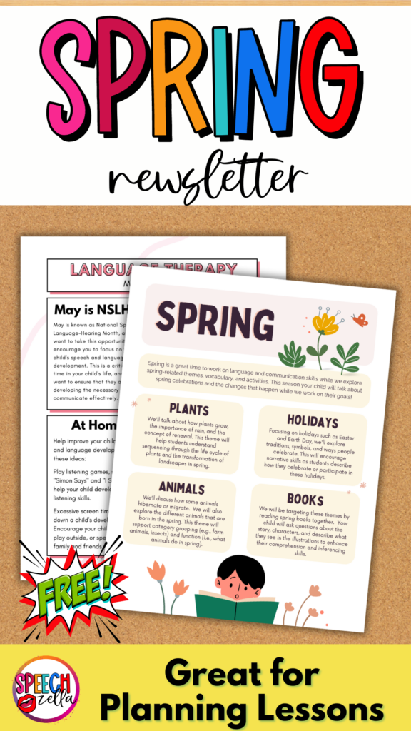 spring lesson plan templates