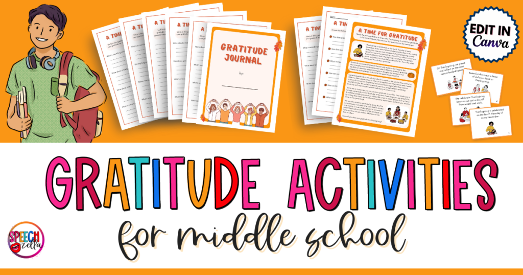 gratitude activities for middle school