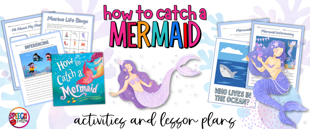 Dive into a vibrant collage showcasing How to Catch a Mermaid activities and lesson plans. Discover the enchanting world of mermaids with captivating book covers and engaging educational worksheets, including ocean life themes and inferencing activities. Perfect for adventurous young minds!.